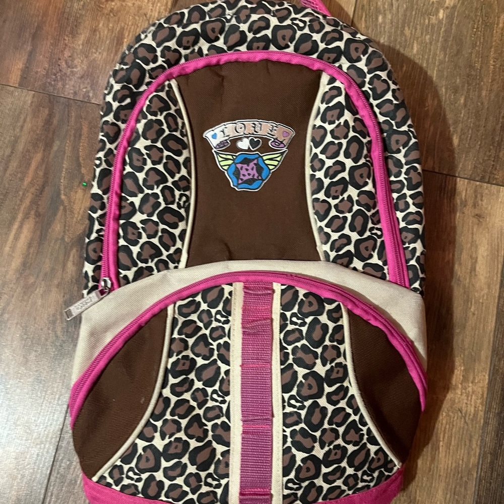 Torrid Brown and Pink Leopard Kids Backpack